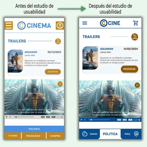 imagen de ejemplo de maqueta de la aplicación de cine